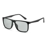 Gray Color-Changing Lens with Black Frame
