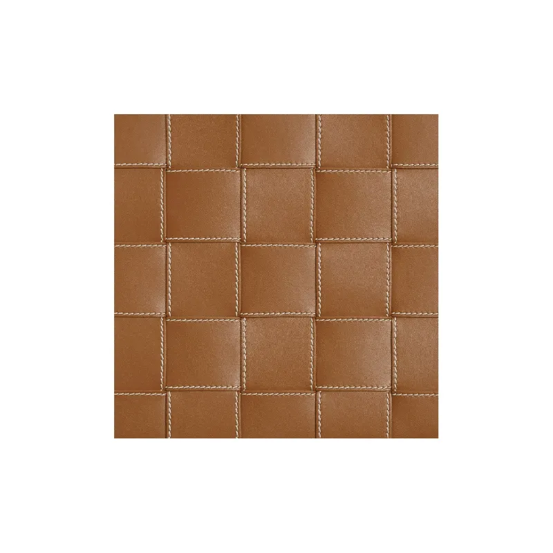 Bottega Veneta Cow Leather Clutch Large Size Men's Coffee-3