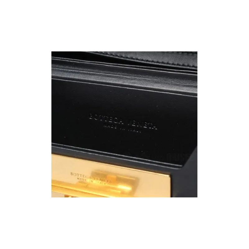 Bottega Veneta Cow Leather Shoulder Bag, Crossbody Bag Mini Women's Black-5