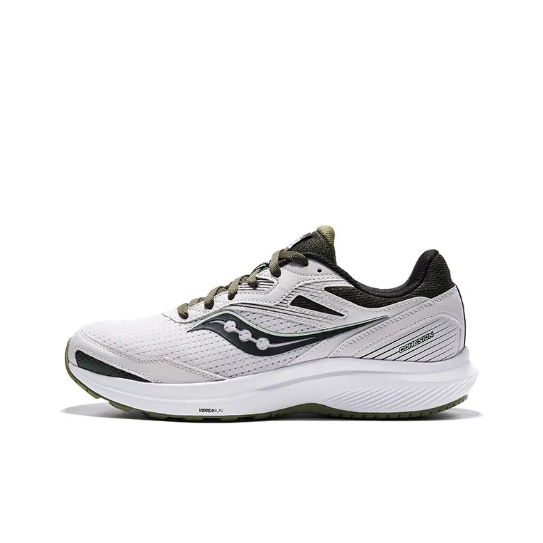 Saucony Cohesion Cohesion 16 Cushioning Low Top Casual Running Shoes Men's Light Gray Black-0