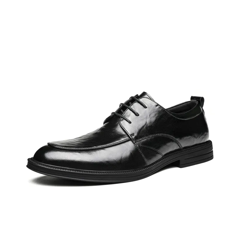CHINT Dress Shoes Men Low Top Black-1