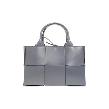 Bottega Veneta Lambskin Tote Bag Shopping Bag Shoulder Bag Crossbody Bag Handbag Mini Women's Gray