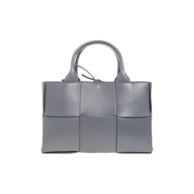 Bottega Veneta Lambskin Tote Bag Shopping Bag Shoulder Bag Crossbody Bag Handbag Mini Women's Gray-0