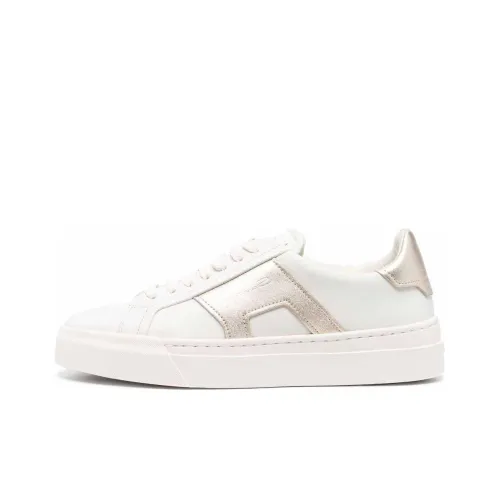 Santoni Skateboard Shoes Women's Low-Top White