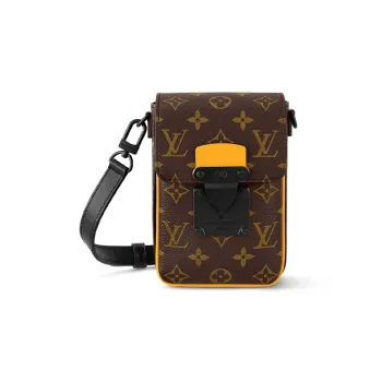 LOUIS VUITTON Coated Canvas Shoulder Bag, Crossbody Bag Mini Men's Brown