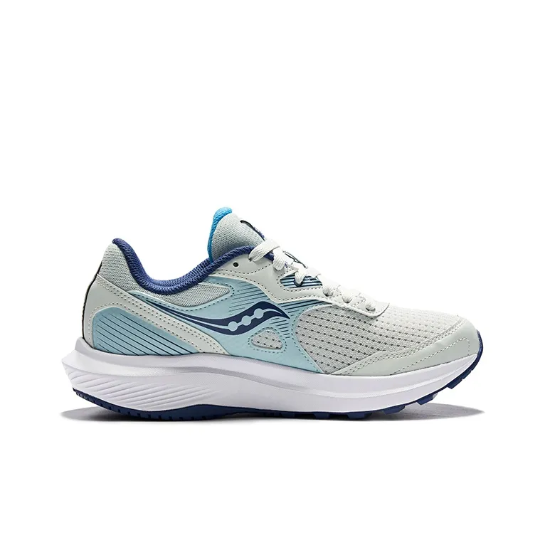 Saucony Cohesion Cohesion 16 Cushioned Slip Resistant Low Top Running Shoes Women's Gray Blue-1