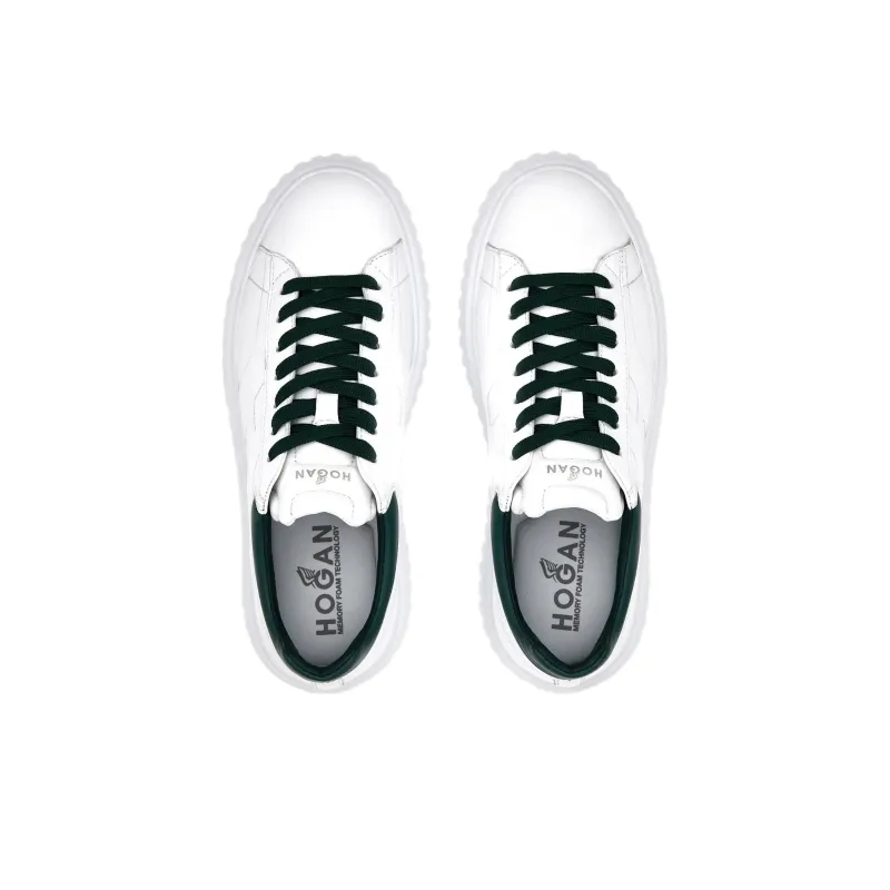 HOGAN H-stripes Low-top Leather Sneakers-4
