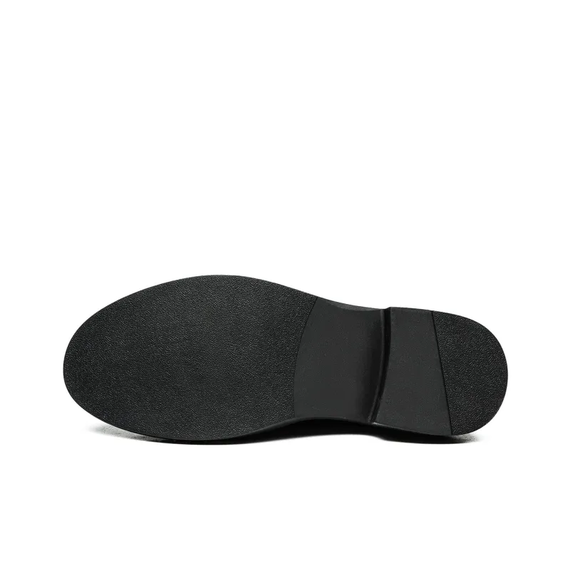 CHINT Dress Shoes Men Low Top Black-4