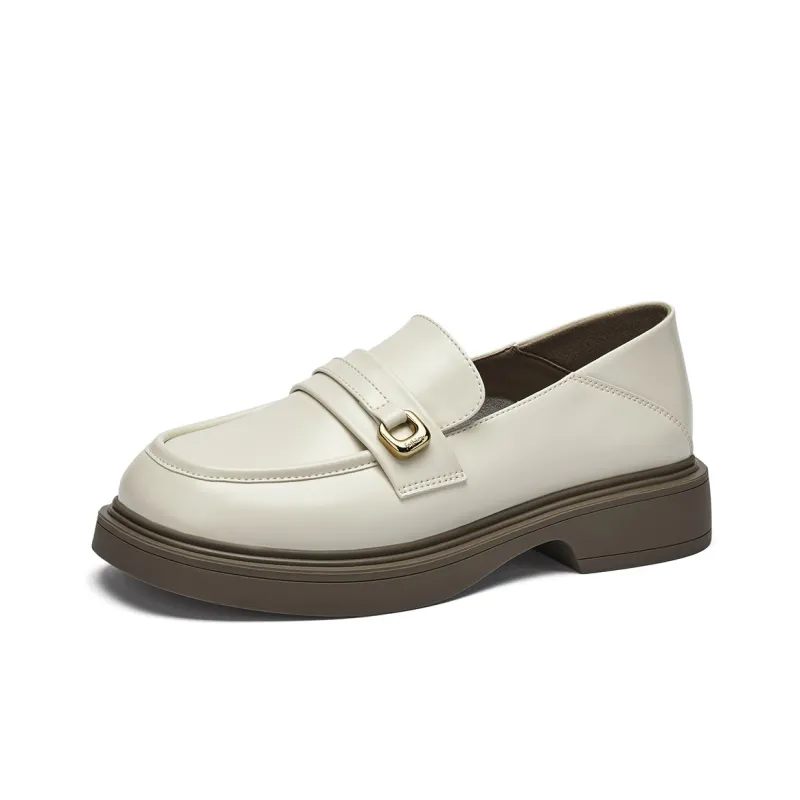 GEMEIQ Loafers Women's Low Top Black/Khaki/Ecru-12