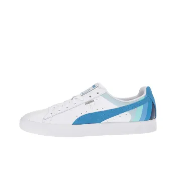 PUMA Clyde Pink Dolphin White French Blue