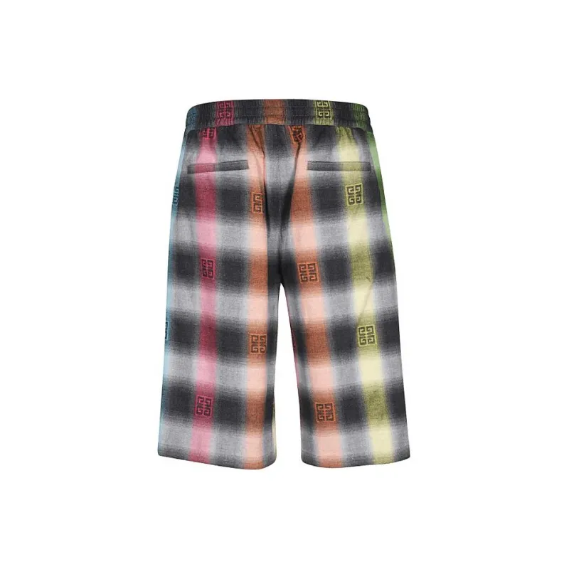 Givenchy 4G Plaid Bermuda Shorts-1