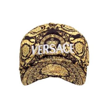 VERSACE Logo Embroidered Barocco Printed Cap