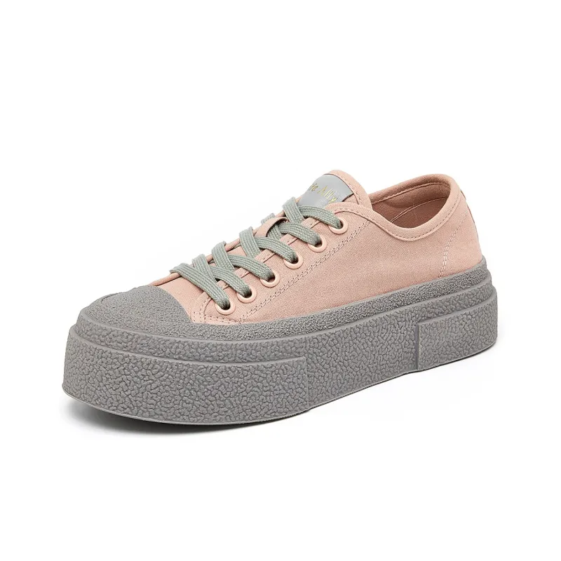 HLA Wear-Resistant Low-Top Skateboard Shoes 4.5cm Women's-6
