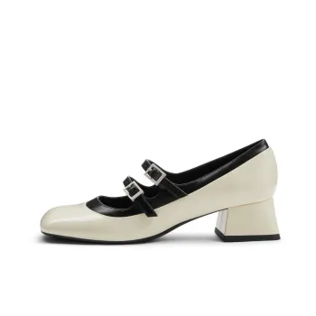 CHARLES&KEITH Chunky Heel Mary Jane Shoes 4cm Women's