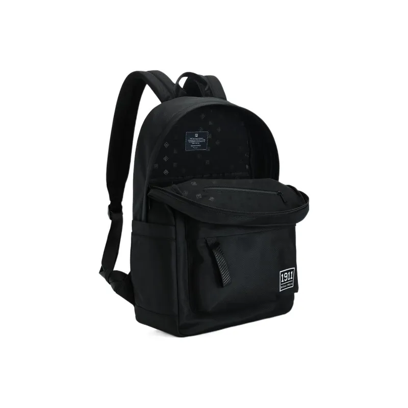 FILA Fabric Casual Backpack Medium Size Unisex Jet Black-2