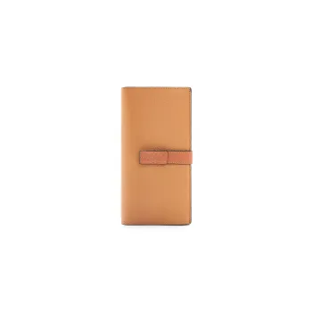 LOEWE Calfskin Wallet Tubas Women's Toffee/Tan