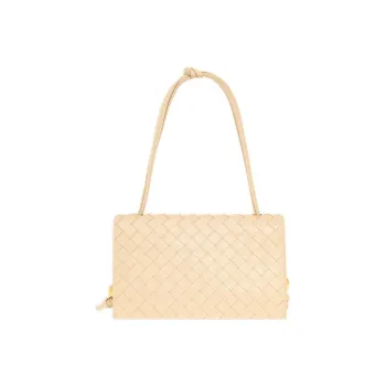 Bottega Veneta Sheepskin Handbag, Shoulder Bag Women's Ice Cream