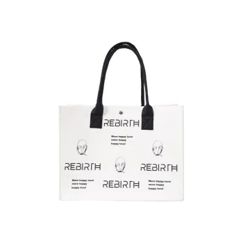 REBIRTH Polyester Tote Bag Small Square Bag MacBook Laptop Bag One Shoulder Handbag Unisex Multicolor