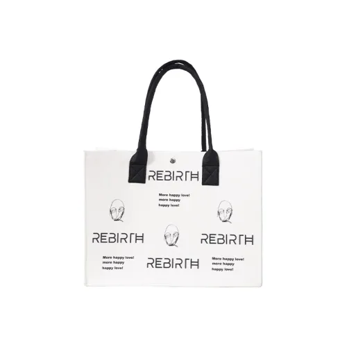 REBIRTH Polyester Tote Bag Small Square Bag MacBook Laptop Bag One Shoulder Handbag Unisex Multicolor