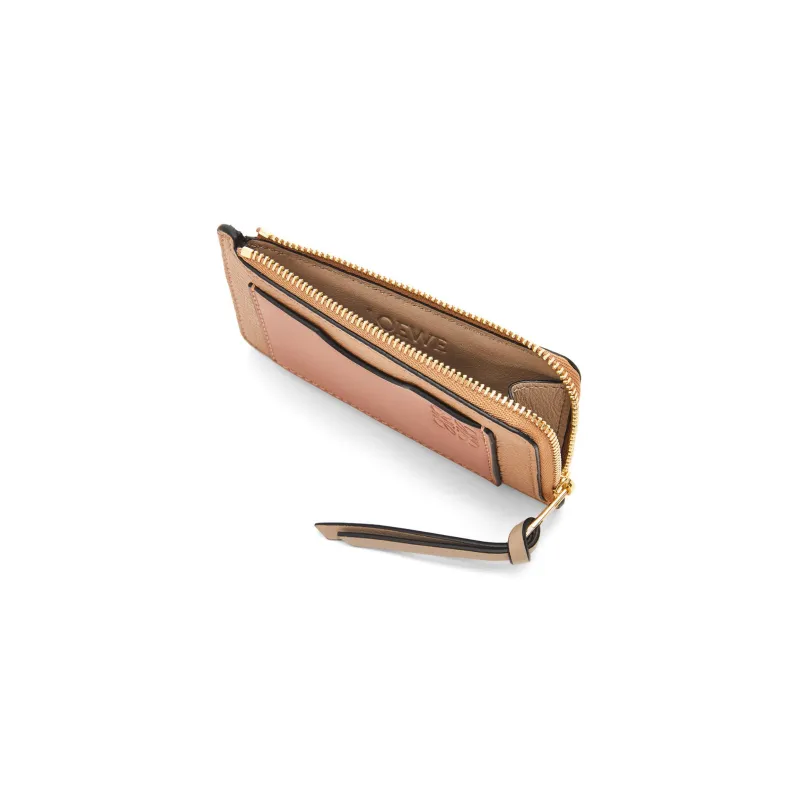 LOEWE Soft Grain Calfskin Card Holder Women's Toffee/Tan-2