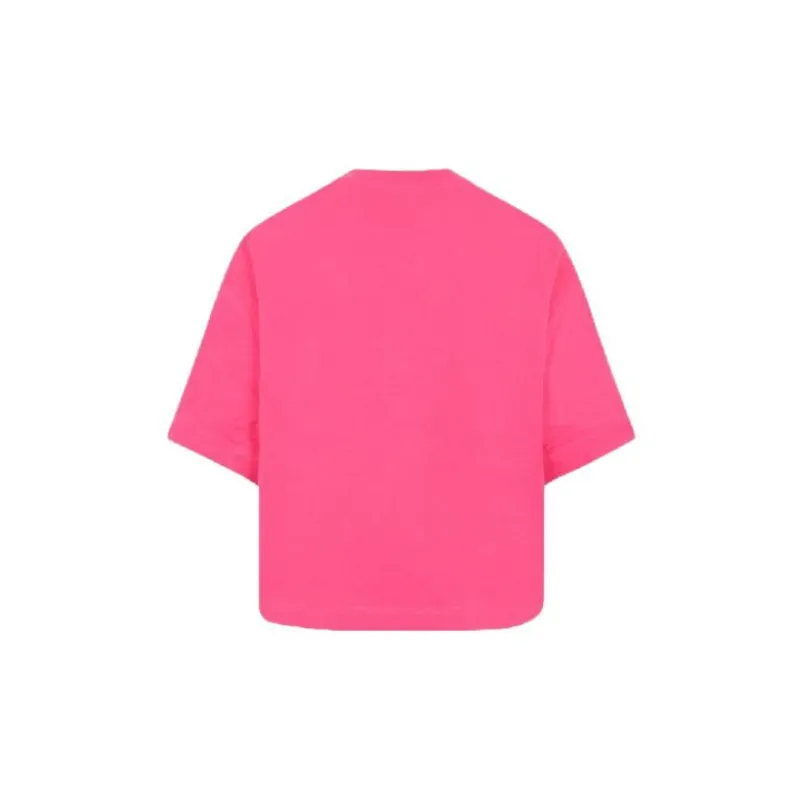 Moncler Women's Rainbow Logo Tee Bright Pink-1
