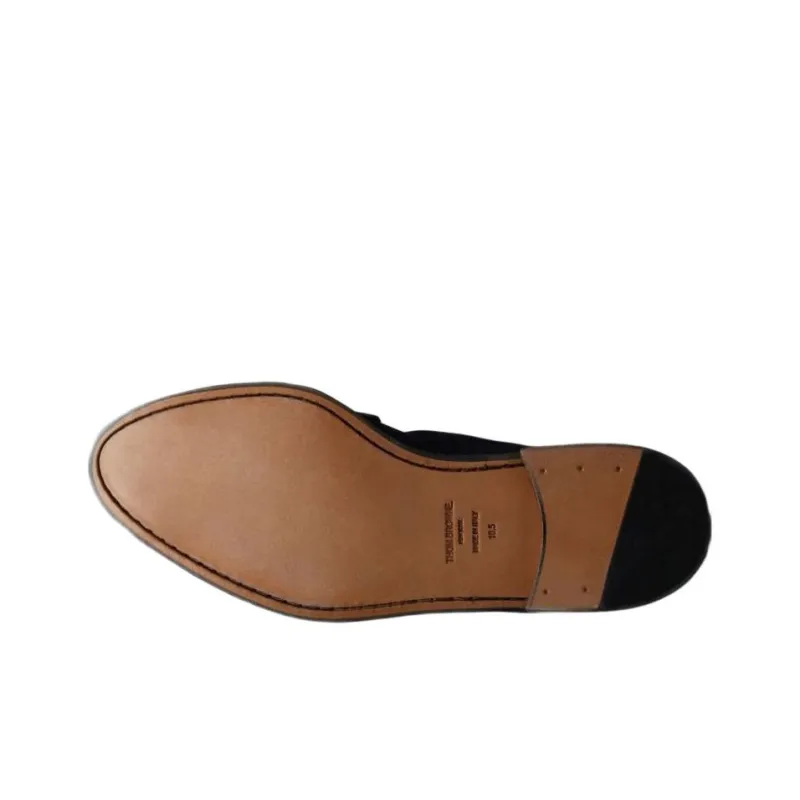 THOM BROWNE Pointed-Toe Slip-On Loafers-4