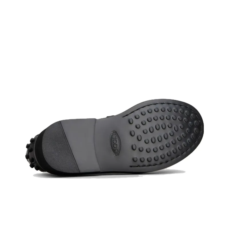 TOD'S Penny-Slot Round Toe Loafers Women's-4