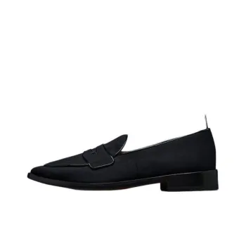 THOM BROWNE Pointed-Toe Slip-On Loafers