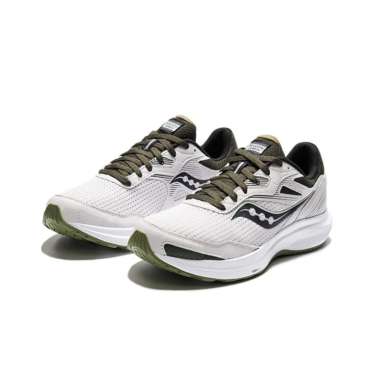 Saucony Cohesion Cohesion 16 Cushioning Low Top Casual Running Shoes Men's Light Gray Black-2