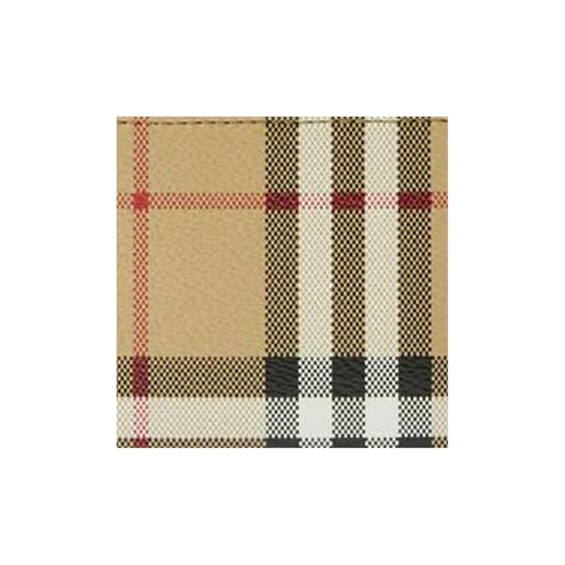 Burberry Calfskin Trim Wallets Card Holders Women's Beige-4