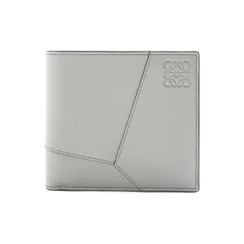 LOEWE Puzzle Calfskin Wallet Men's Gray