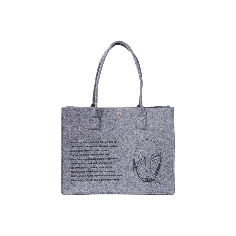 REBIRTH Polyester Tote Bag Small Square Bag MacBook Laptop Bag One Shoulder Handbag Unisex Multicolor-3