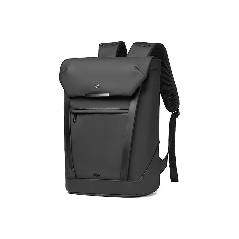 GYXX Artificial Leather Backpack Men's Graphite Black/Stone Gray-1