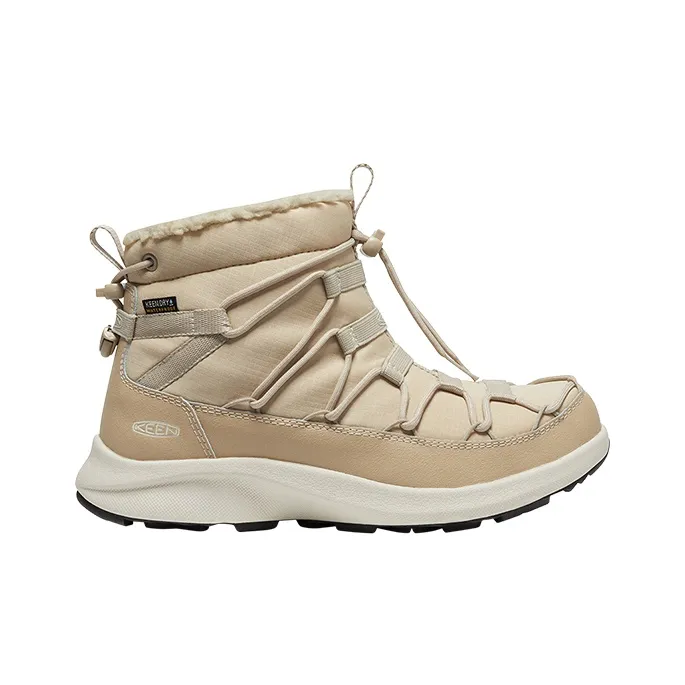 KEEN Uneek SNK CHUKKA II WP Slip Resistant Short Outdoor Shoes Snow Boots Women's Light Yellow-1