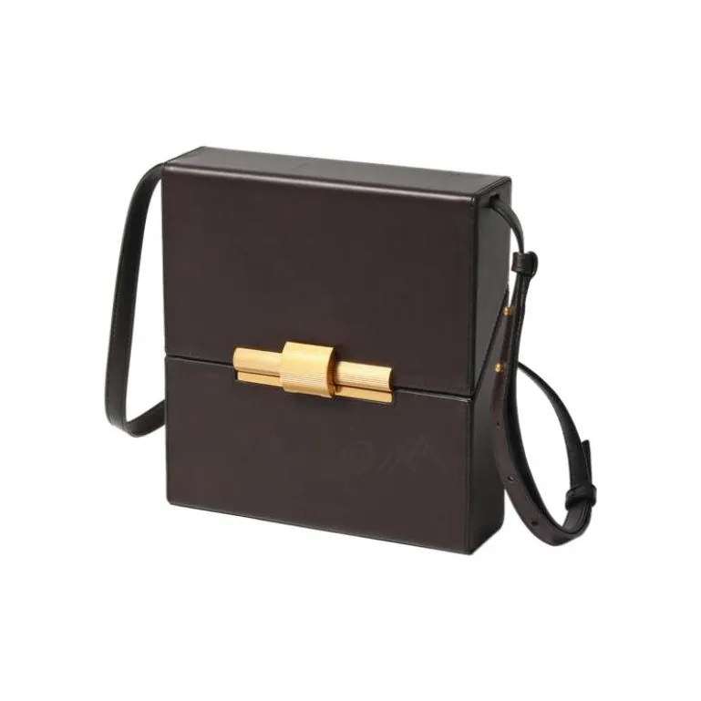 Bottega Veneta Cow Leather Shoulder Bag, Crossbody Bag Regular Women's Brown-1