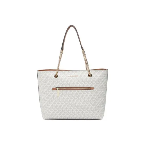 MICHAEL KORS Jet Set Canvas detail Bag, Shopping Bag, Handbag, Shoulder Bag Women's White