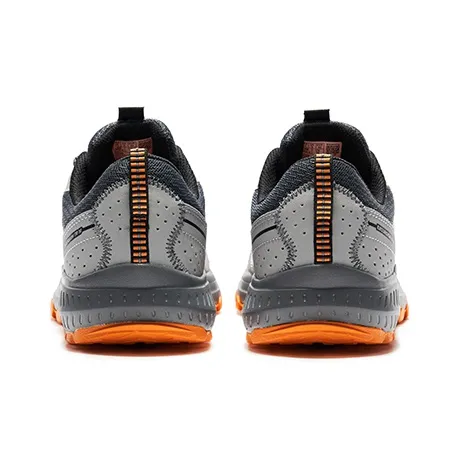 Saucony Excursion Anti Slip Wear Resistant Low Top Trail Running Shoes Men's Gray Orange-3
