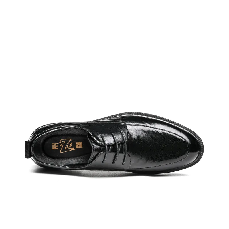 CHINT Dress Shoes Men Low Top Black-2