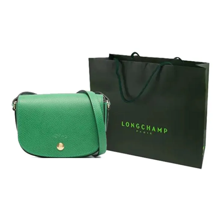 LONGCHAMP Logo Debossed Foldover Top Crossbody Bag-4