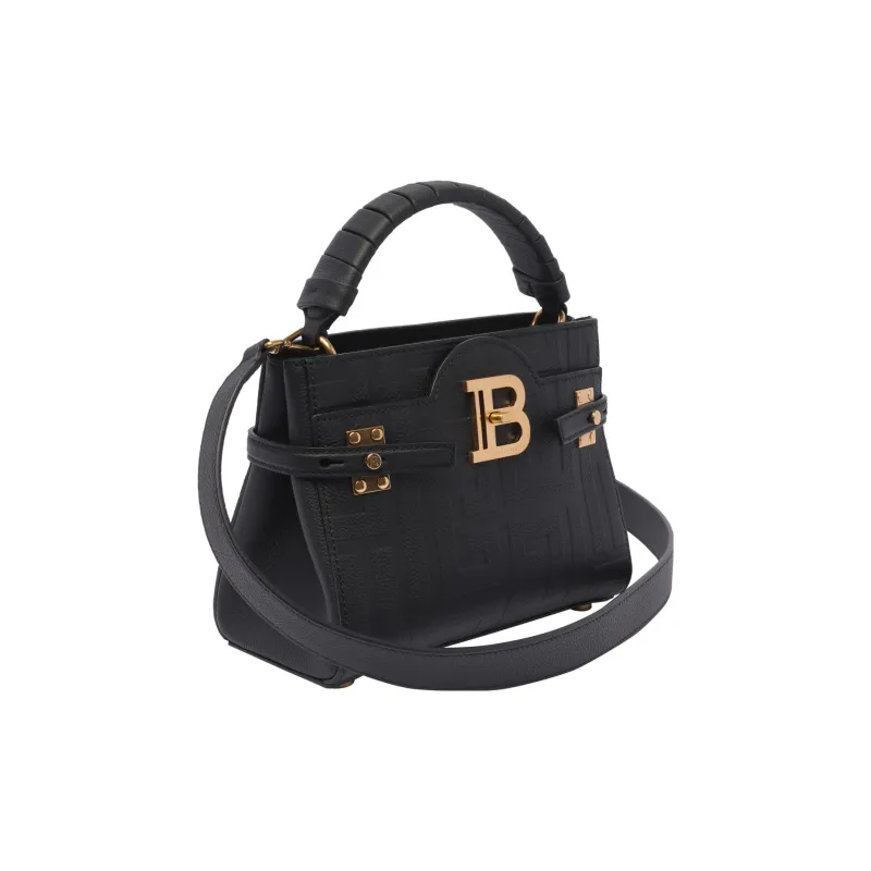 BALMAIN B BUZZ Calfskin Shoulder Bag, Crossbody Bag, Handbag Women's Black-1