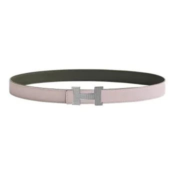HERMES Constance Leather Belts Women's Purple