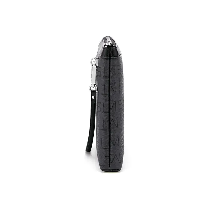 MashaLanti PVC Handheld Bag Commute Bag Envelope Bag Handbag Regular Men's Black-2