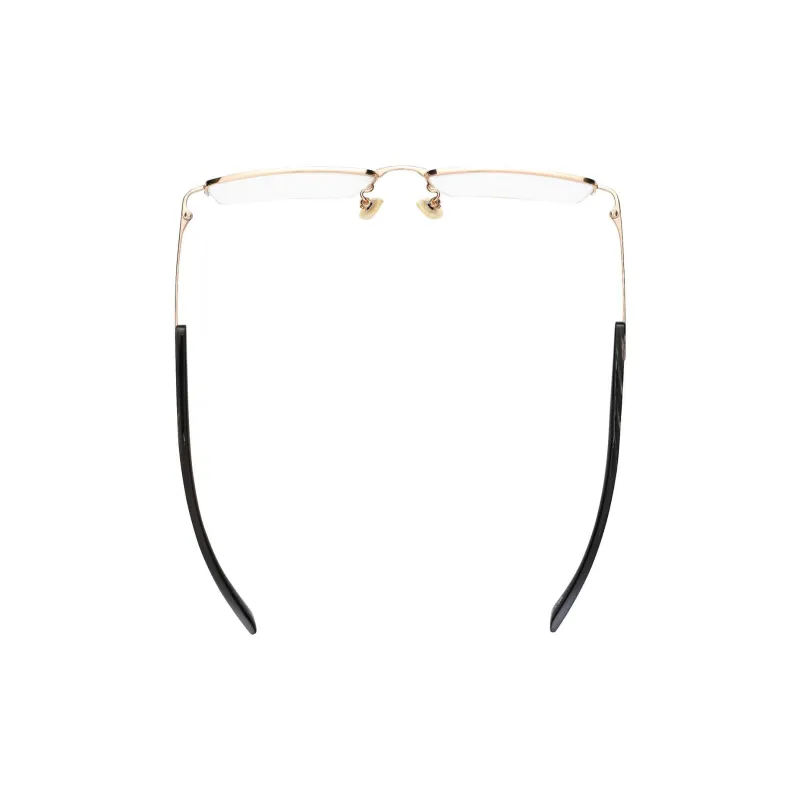 CHOPARD Titanium Ox Horn Rectangular Eyeglass Frames Unisex Rose Gold-4