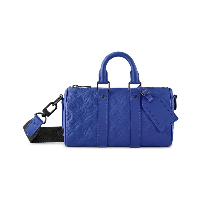 LOUIS VUITTON Keepall Bandouliere 25 Racing Blue-0
