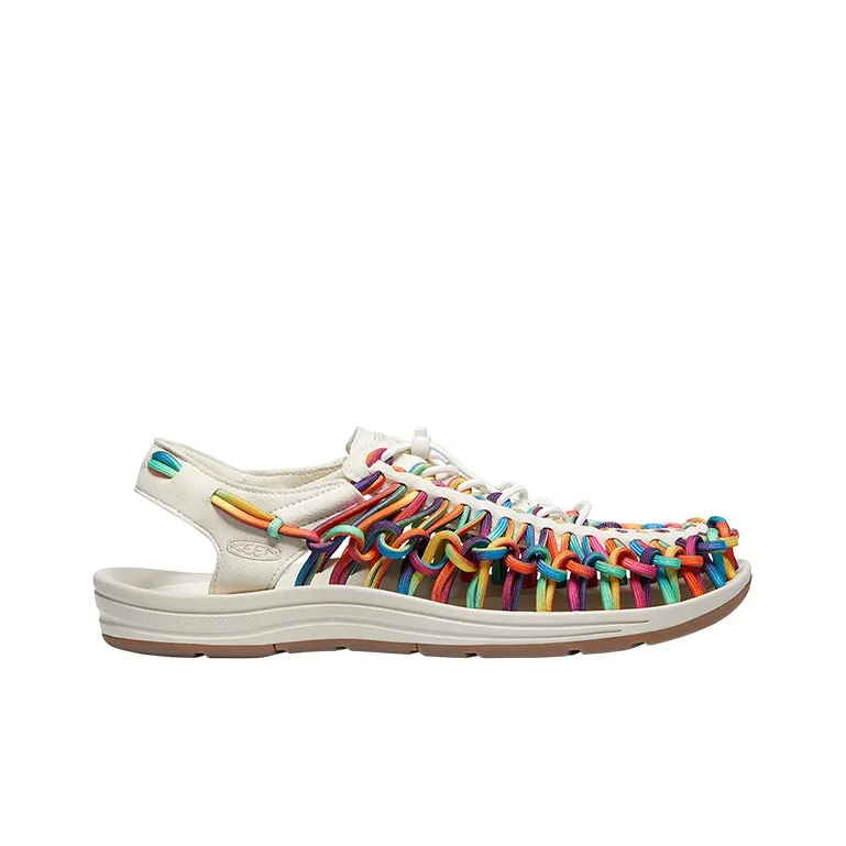 KEEN Uneek Slip Resistant River Trekking Shoes Men's Original Tie Dye Pattern Birch-1