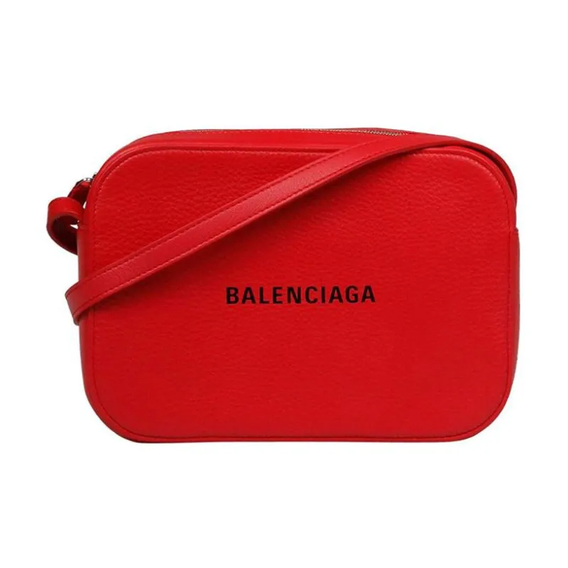 Balenciaga Cow Leather Crossbody Bag Shoulder Bag Women's Red-0
