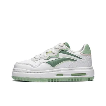 LiNing Future C1 Slip Resistant Low Top Skateboard Shoes Women's White Green