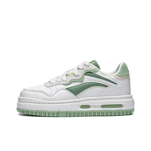 LINING Future C1 Skateboard Shoes Women's Low-Top White/Green