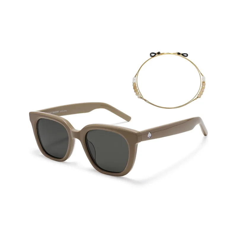 RIGHT SHOOP Plate Frame Square Sunglasses Unisex-15