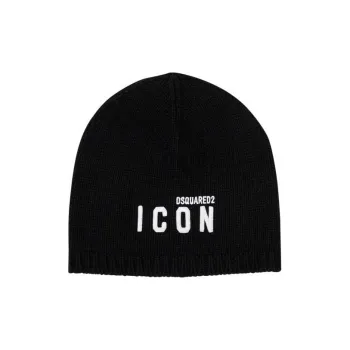 DSQUARED 2 Logo Printed Knitted Beanie
